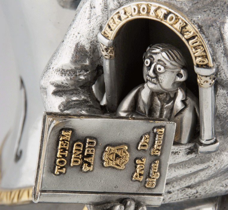FREUD FANTASY Sculpture - Frank Meisler - Fine Art Metal