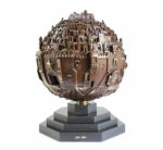 LARGE BRONZE JERUSALEM SPHERE